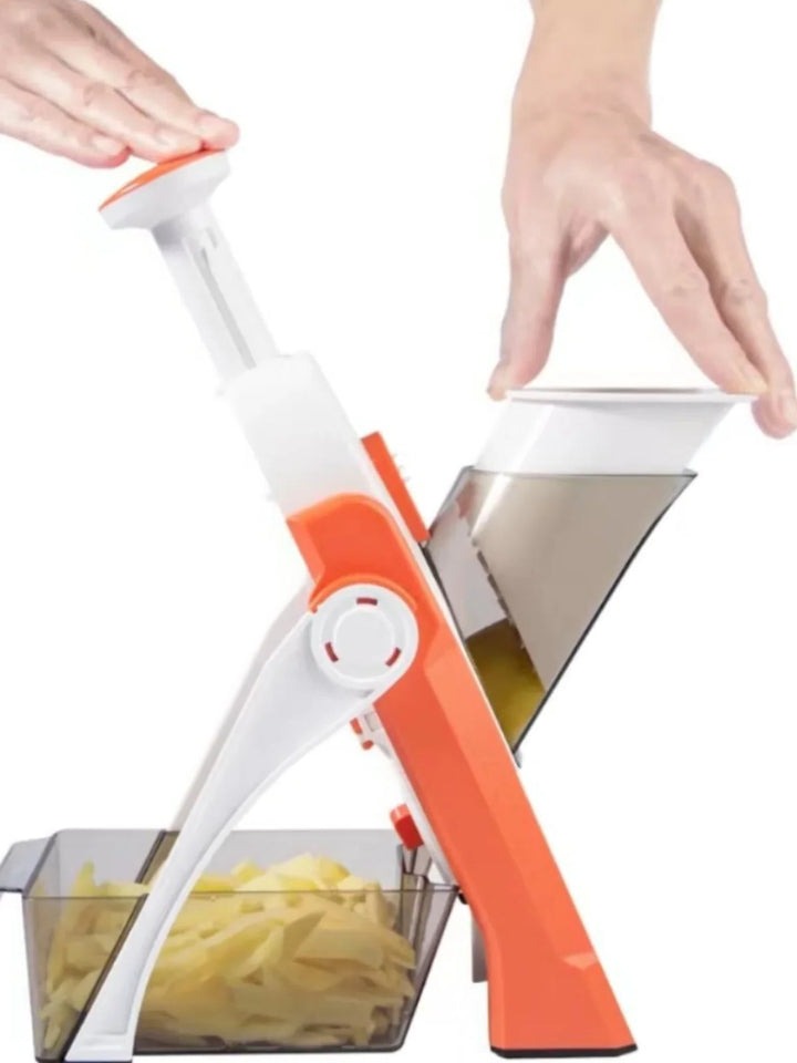 Multi-Functional Vegetable Cutter with Storage Tray