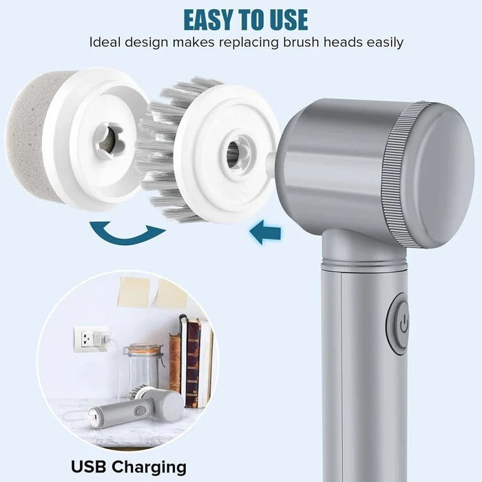 Compact Power Scrubber for Deep Cleaning