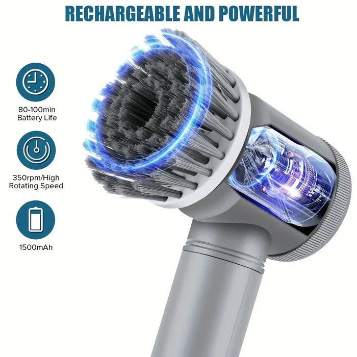 Compact Power Scrubber for Deep Cleaning
