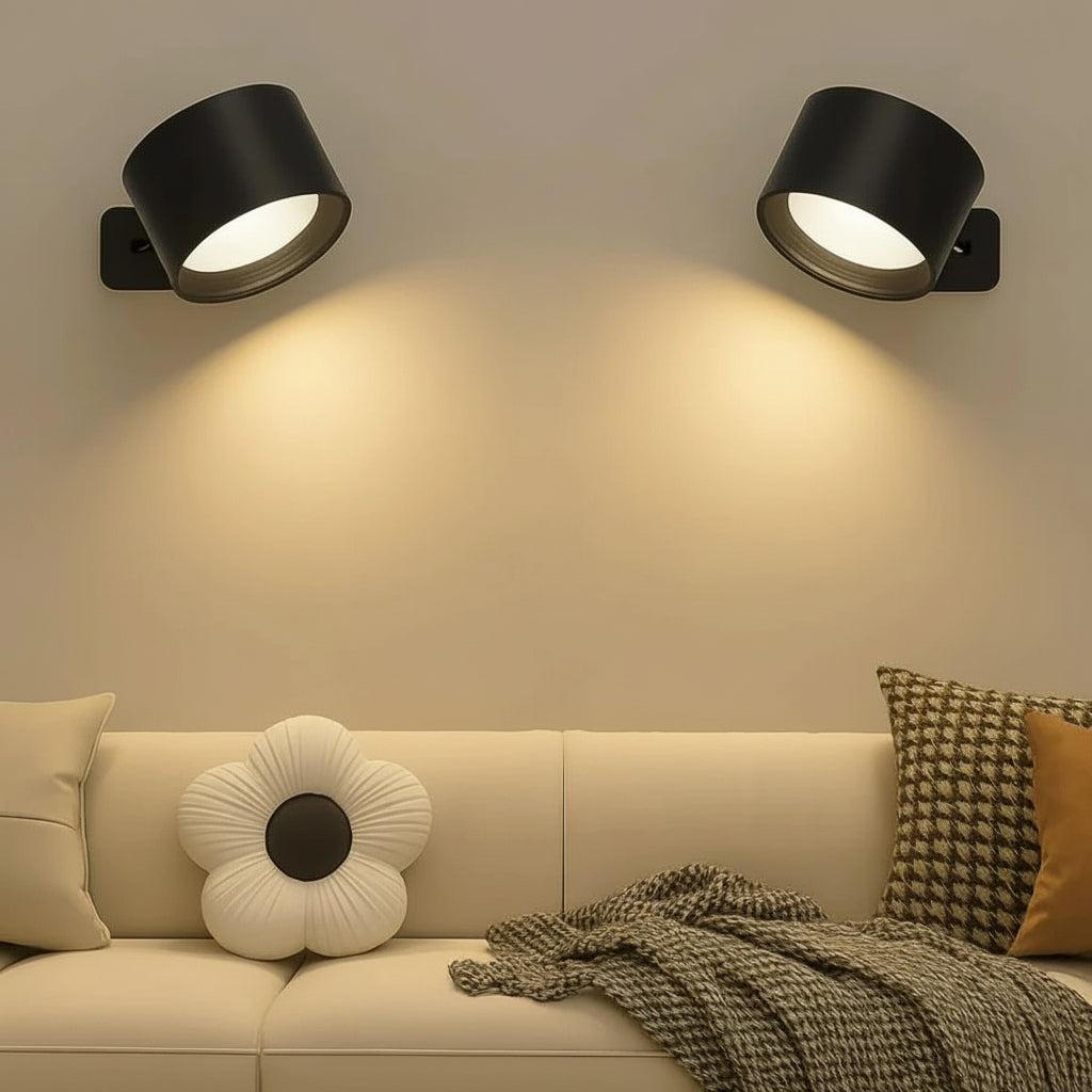 Portable LED Wall Lamp with Magnetic Mount and Adjustable Settings