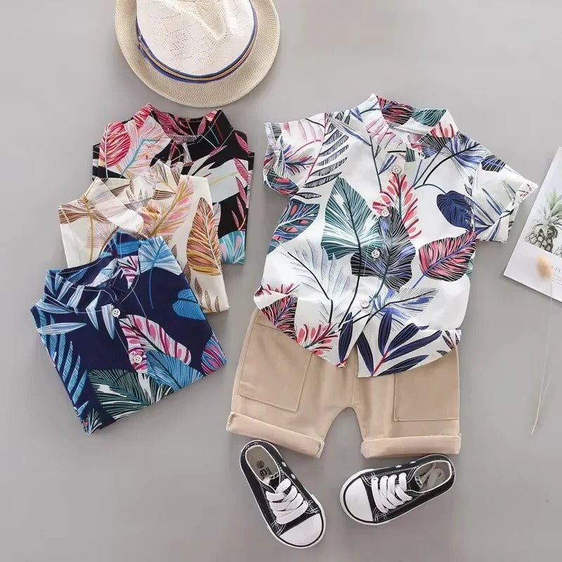 Summer Ready Baby Outfit Set – Stylish Top and Shorts Duo