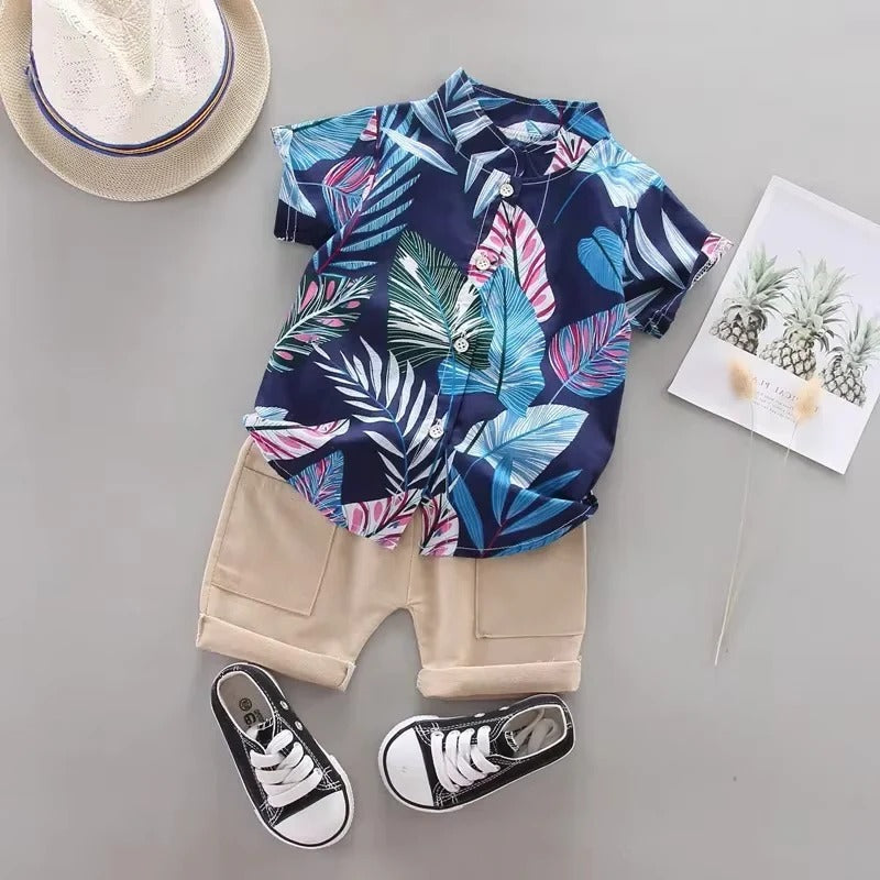 Summer Ready Baby Outfit Set – Stylish Top and Shorts Duo