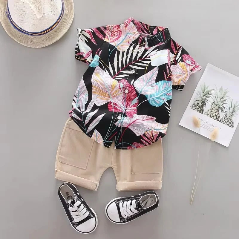 Summer Ready Baby Outfit Set – Stylish Top and Shorts Duo