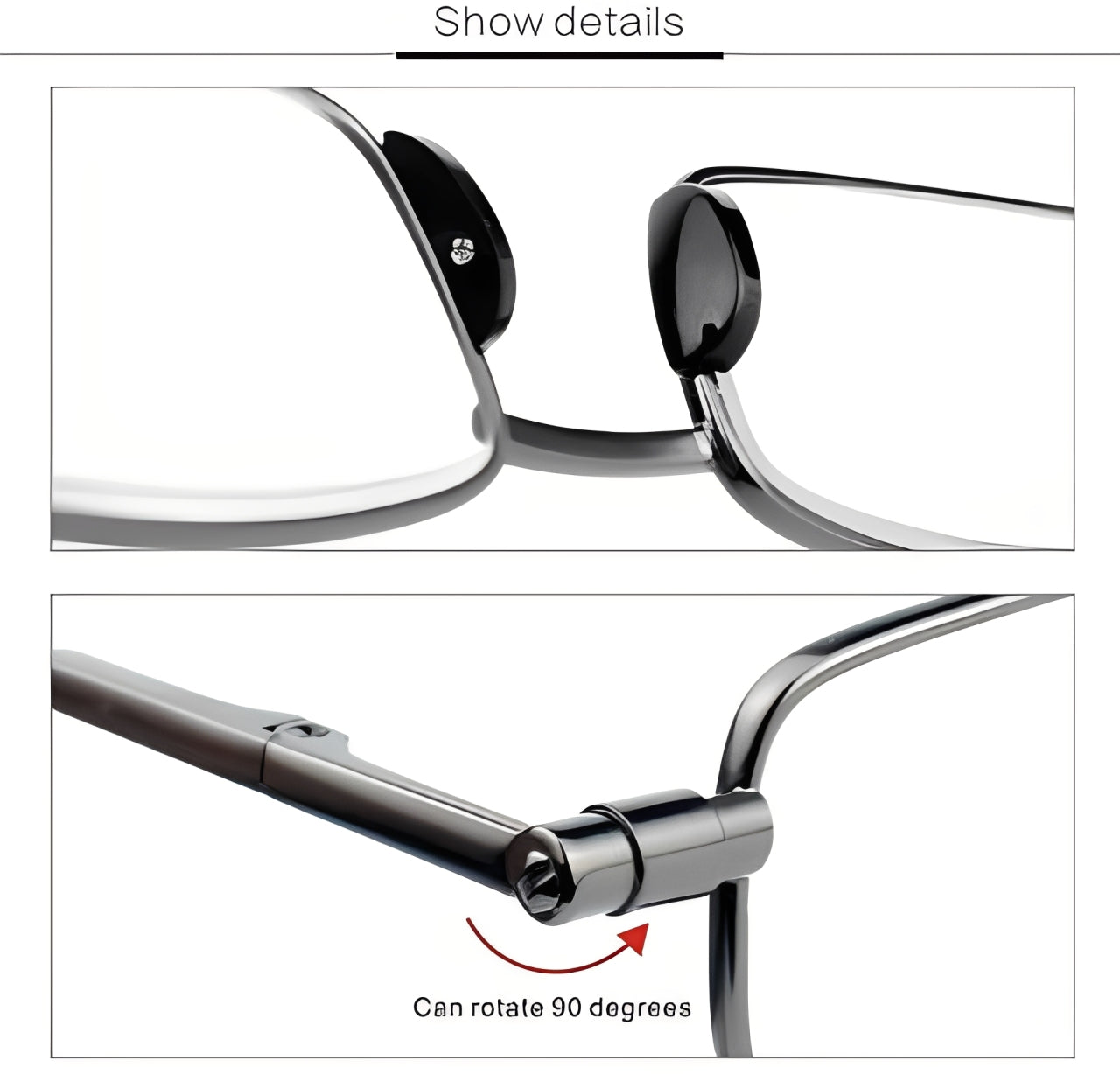 Ultra-Slim Portable Reading Glasses with Easy-Fold Design