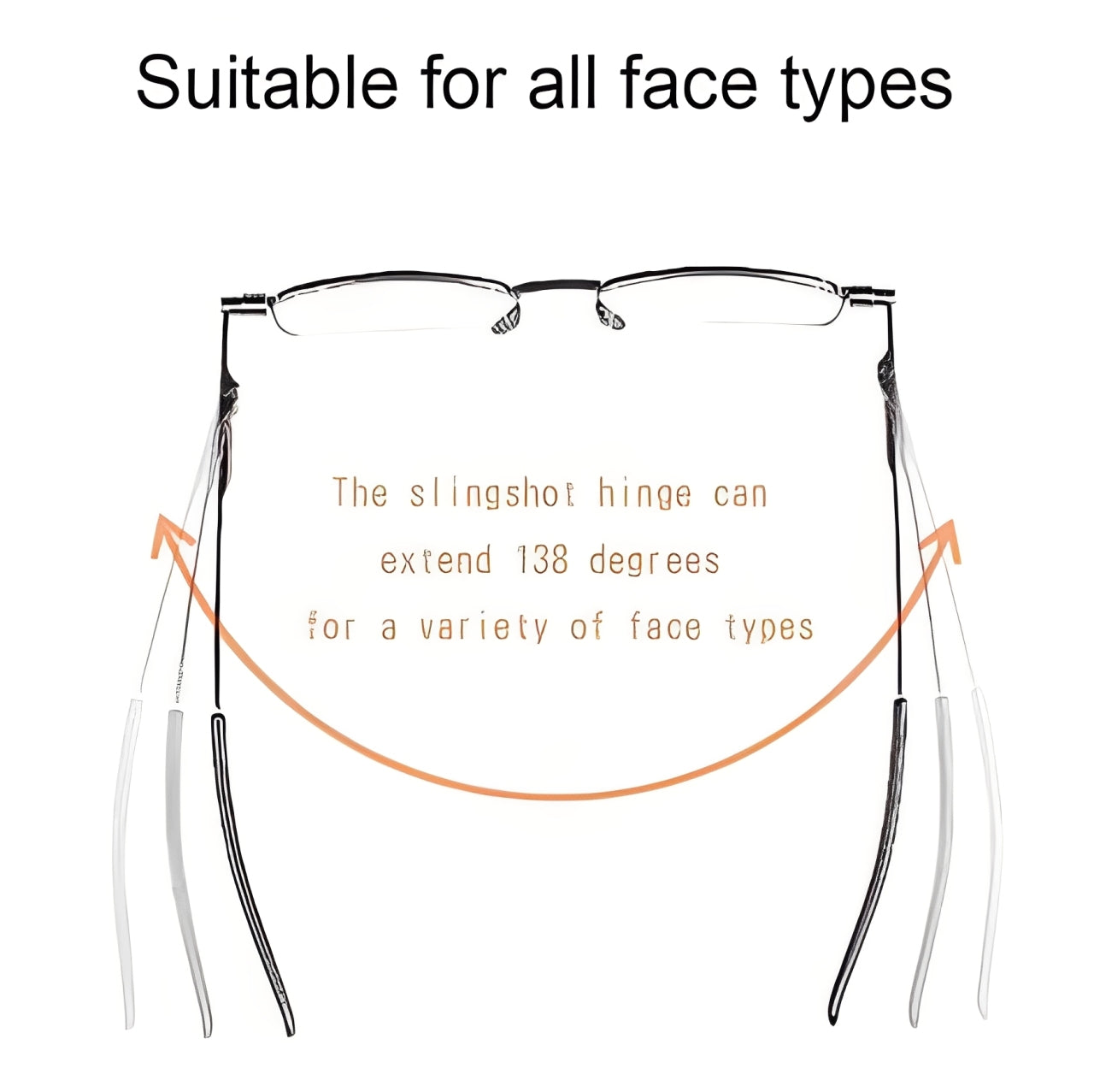 Ultra-Slim Portable Reading Glasses with Easy-Fold Design