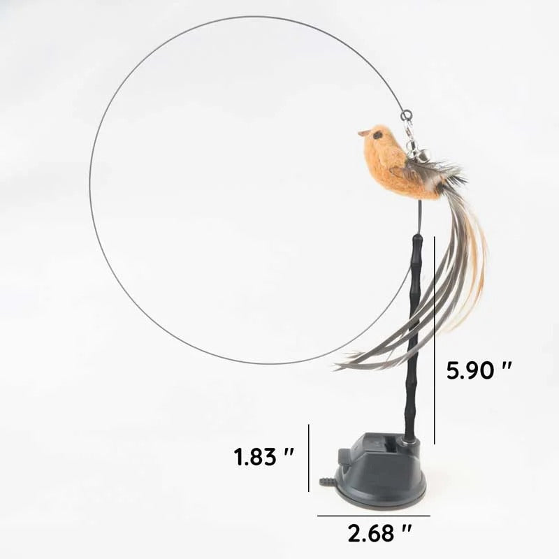 Engaging Bird Mimic Toy Set for Playful Cats