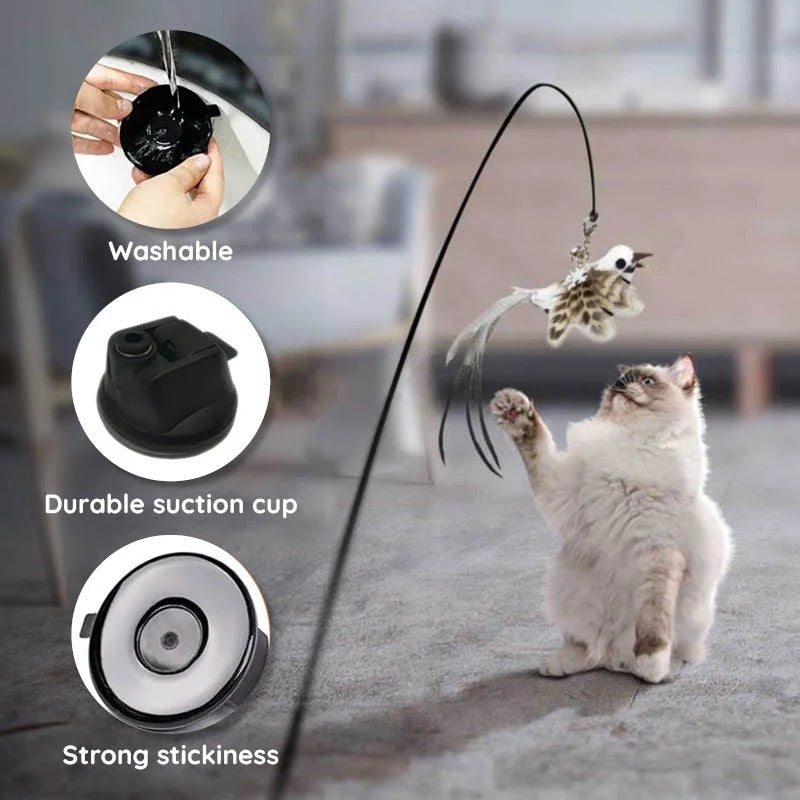 Engaging Bird Mimic Toy Set for Playful Cats