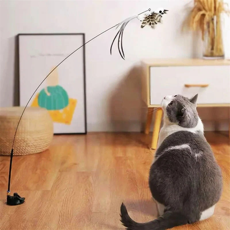Engaging Bird Mimic Toy Set for Playful Cats