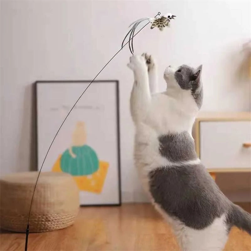 Engaging Bird Mimic Toy Set for Playful Cats