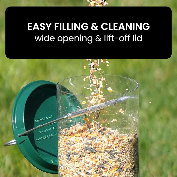 Durable Outdoor Bird Feeder with Squirrel Deterrent Feature