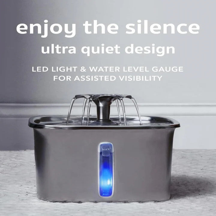 Smart Stainless Steel Pet Water Dispenser for Cats & Dogs