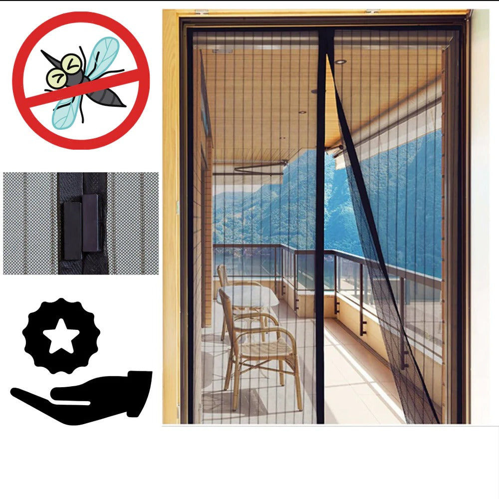 Easy-Access Magnetic Insect Barrier for Doors