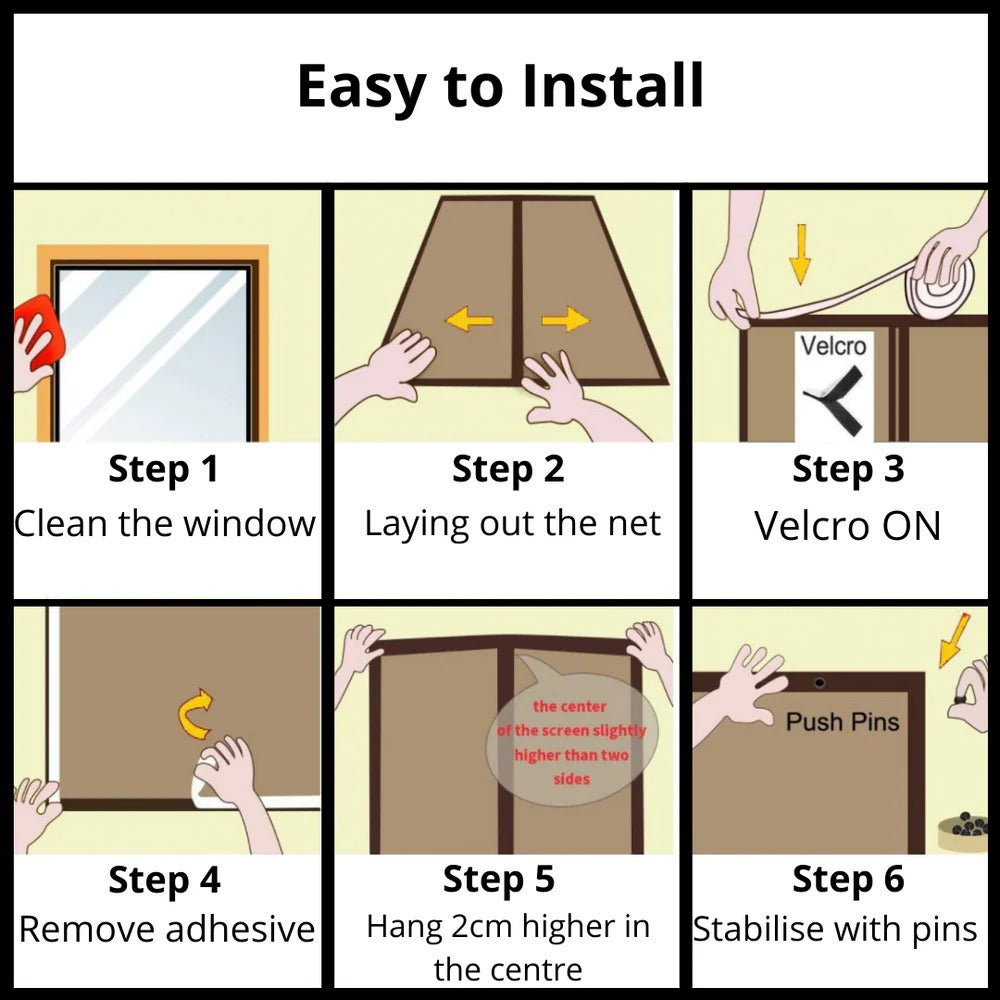 Easy-Access Magnetic Insect Barrier for Doors