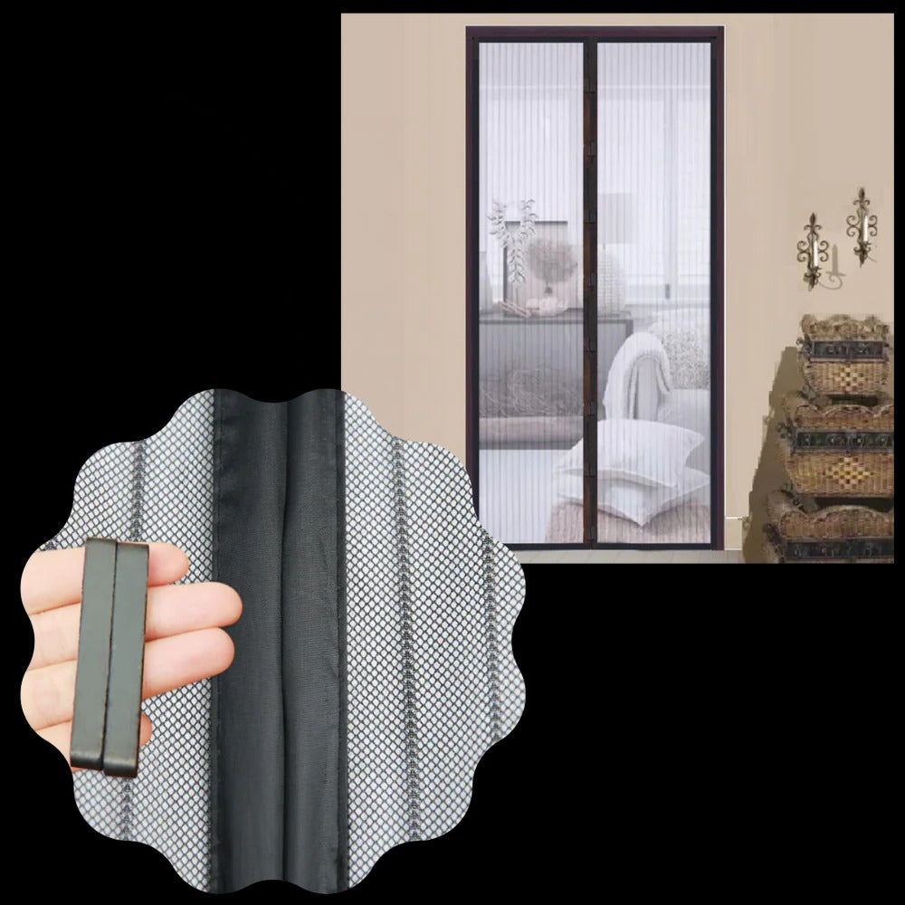 Easy-Access Magnetic Insect Barrier for Doors