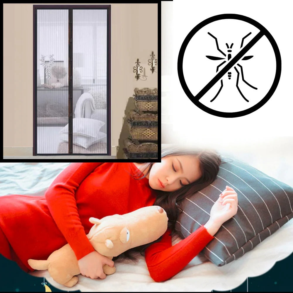 Easy-Access Magnetic Insect Barrier for Doors