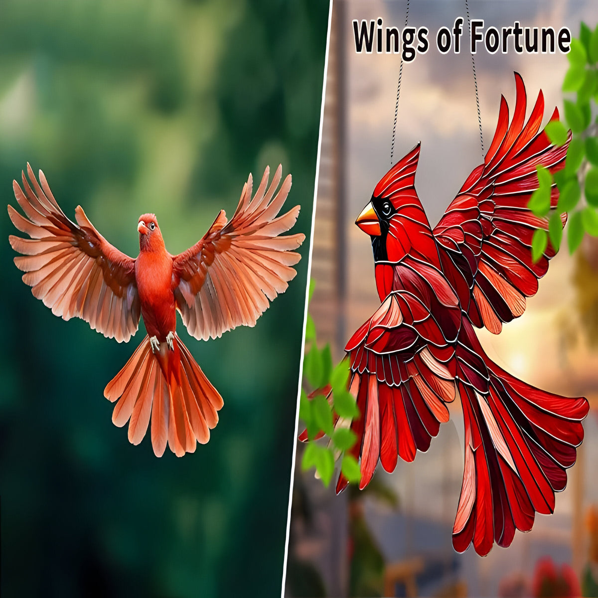 Vibrant Hummingbird Acrylic Window Art for Natural Elegance