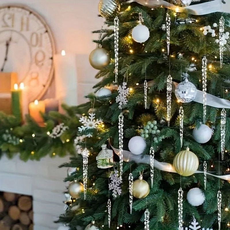 Set of Icicle Decorations