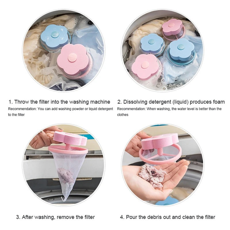 Effortless Lint and Hair Collector for Washing Machines