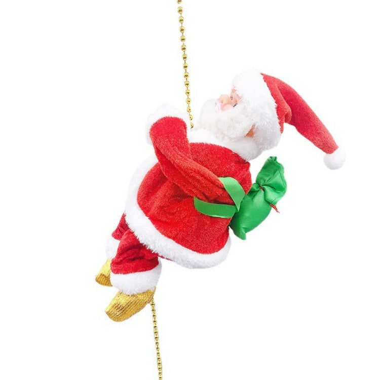 Animated Santa Climber Holiday Decoration