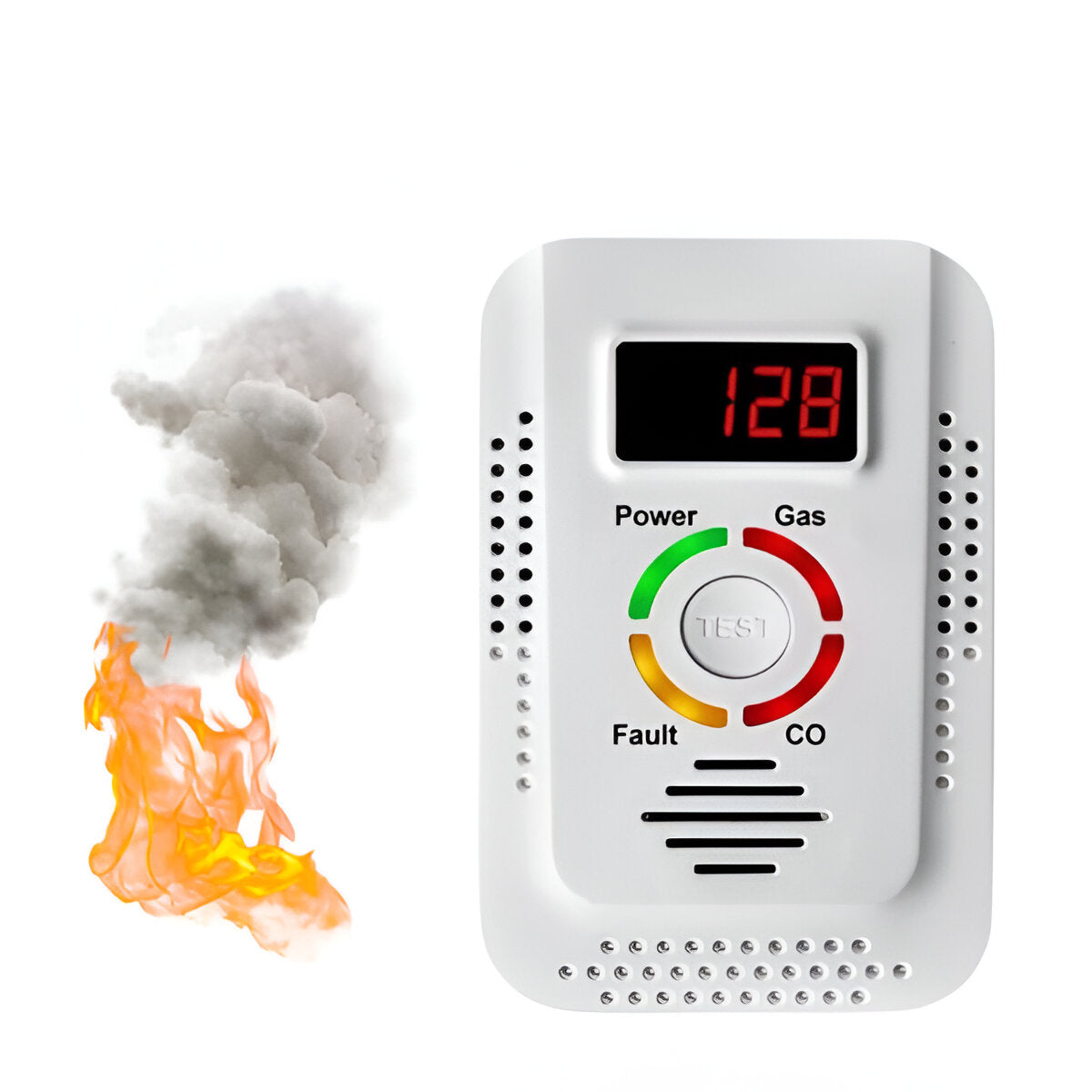 Gas and Carbon Monoxide Detector for Home Use – Plug-In Device