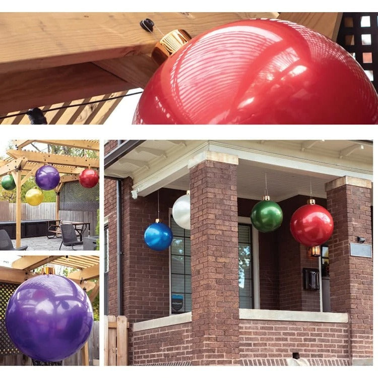 Festive Inflatable Ball Decoration for Holiday Celebrations