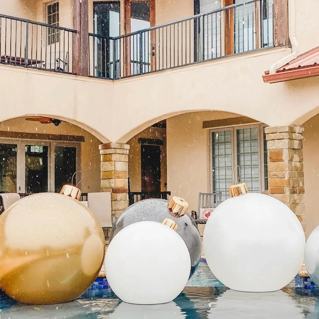 Festive Inflatable Ball Decoration for Holiday Celebrations