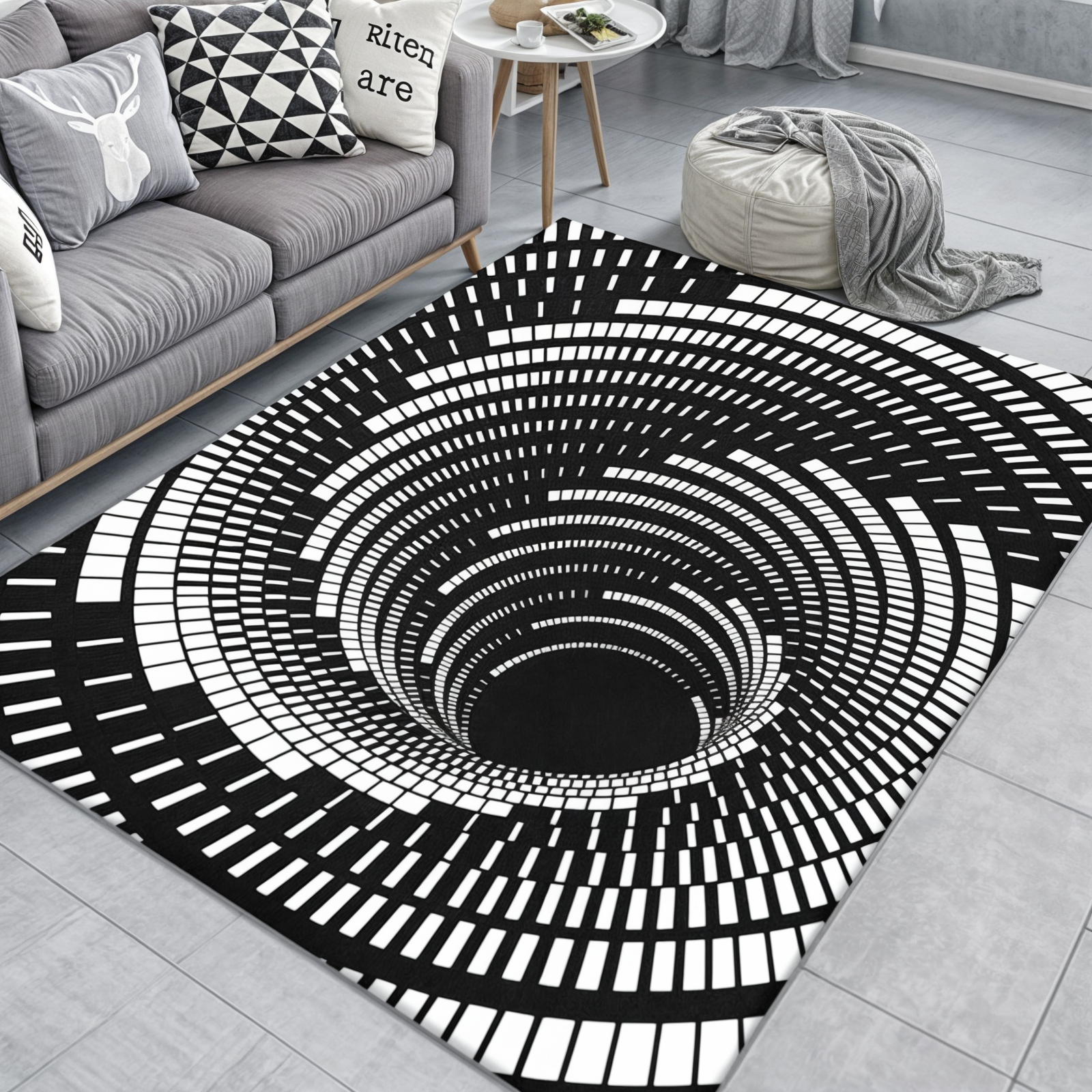 Dynamic 3D Illusion Floor Mat | Artistic Entryway Decor