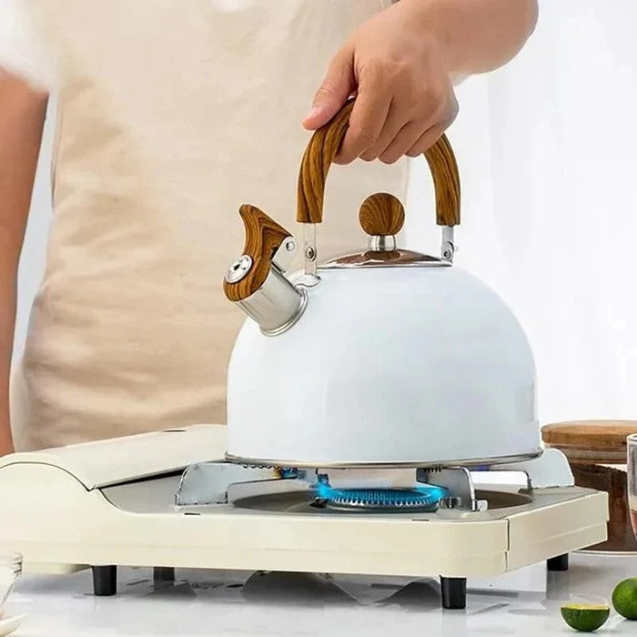Elegant Stainless Steel Whistling Kettle for All Stoves