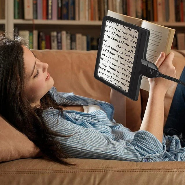 Adjustable LED Magnifying Floor Lamp for Precision Tasks