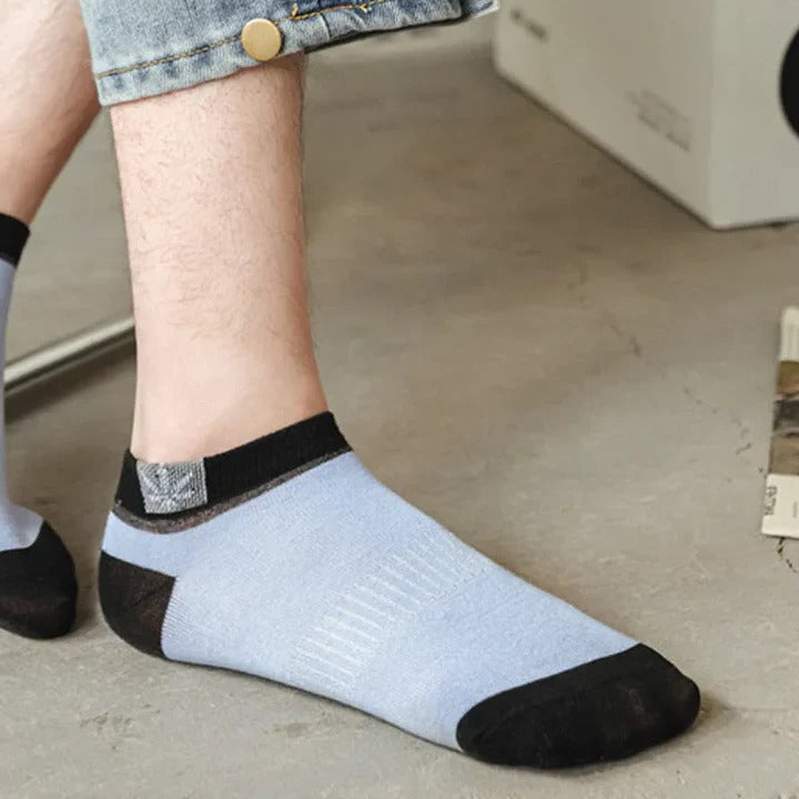Comfort Fit Ankle Socks for Men - 20 Colorful Pairs