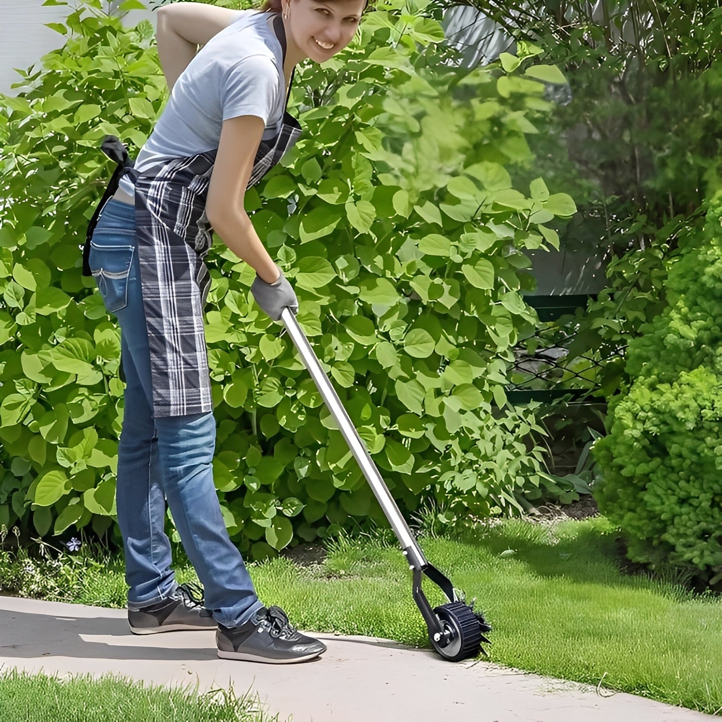 Versatile Lawn Edge Trimmer with Customizable Handle Length