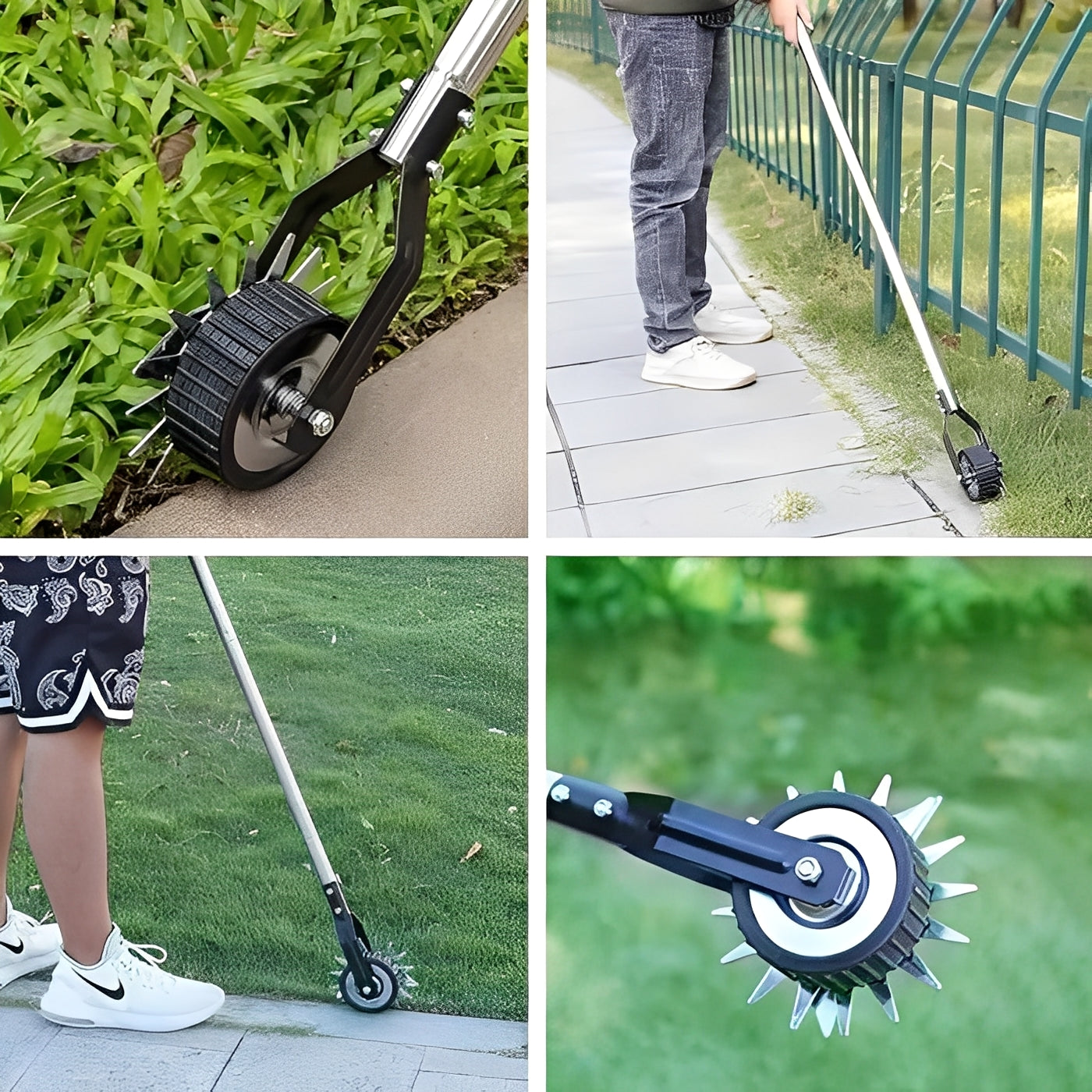 Versatile Lawn Edge Trimmer with Customizable Handle Length