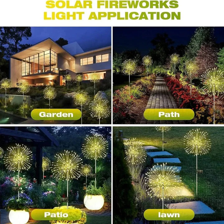 Twinkling Solar Garden Lights with Flexible LED Wires