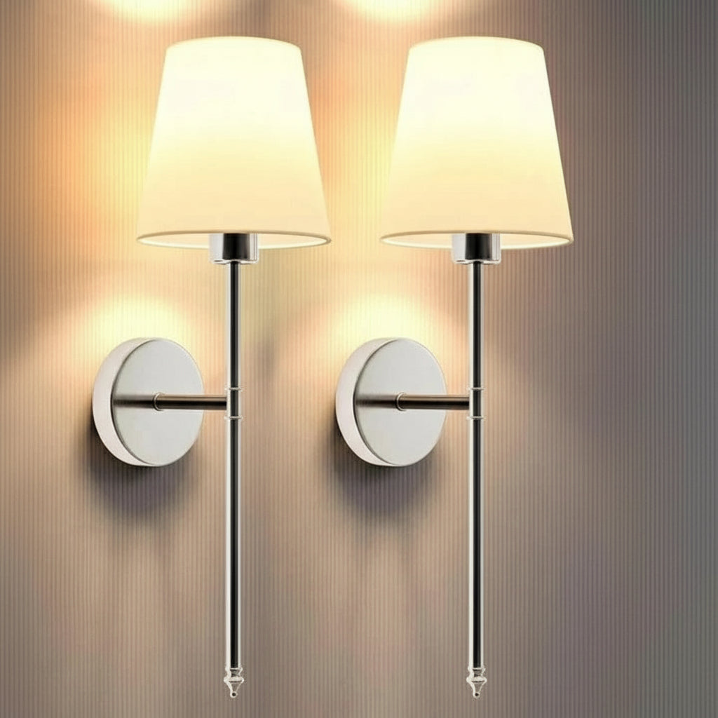 Cordless Wall Light Set with Adjustable Features - 2 Pack