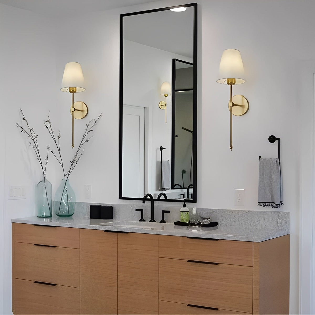 Versatile Wireless Wall Lamps with Customizable Lighting – Set of 2