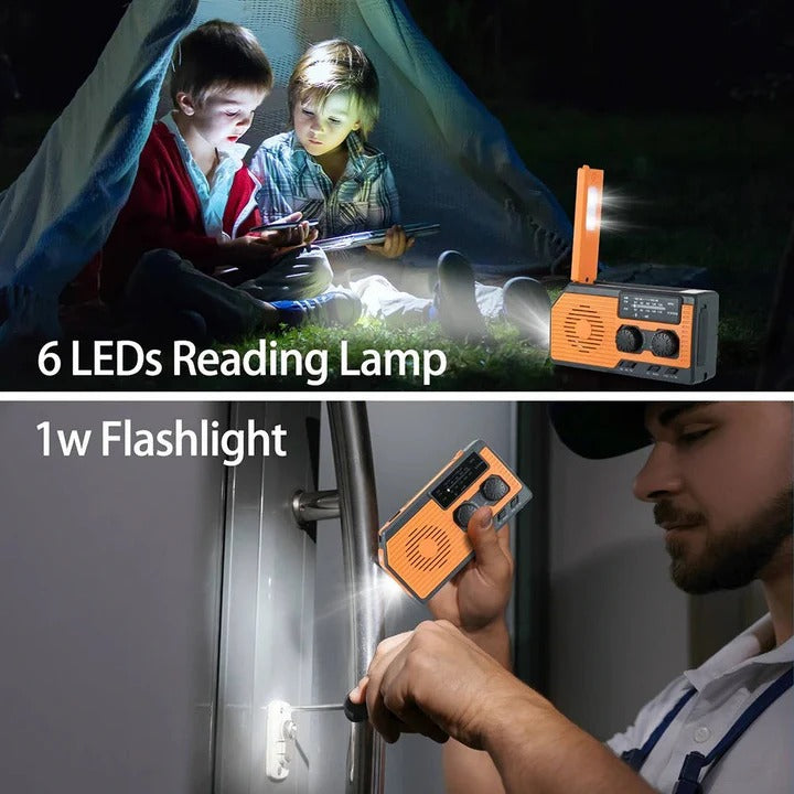 Multi-Powered Emergency Radio with 5000mAh Portable Charger