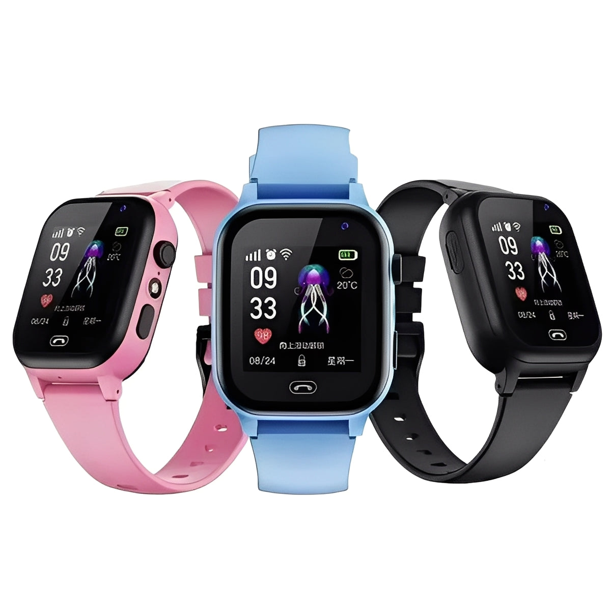 Smart Kids' Watch with GPS Tracking and Communication Features