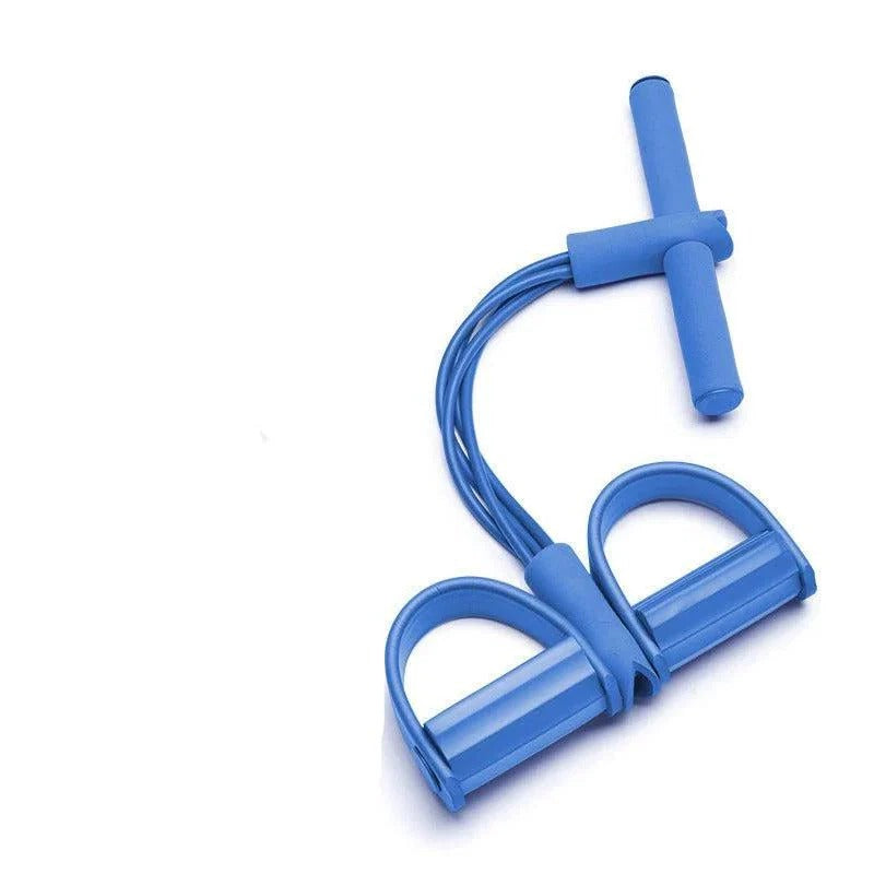 Home Workout Resistance Band System with Foot Pedal