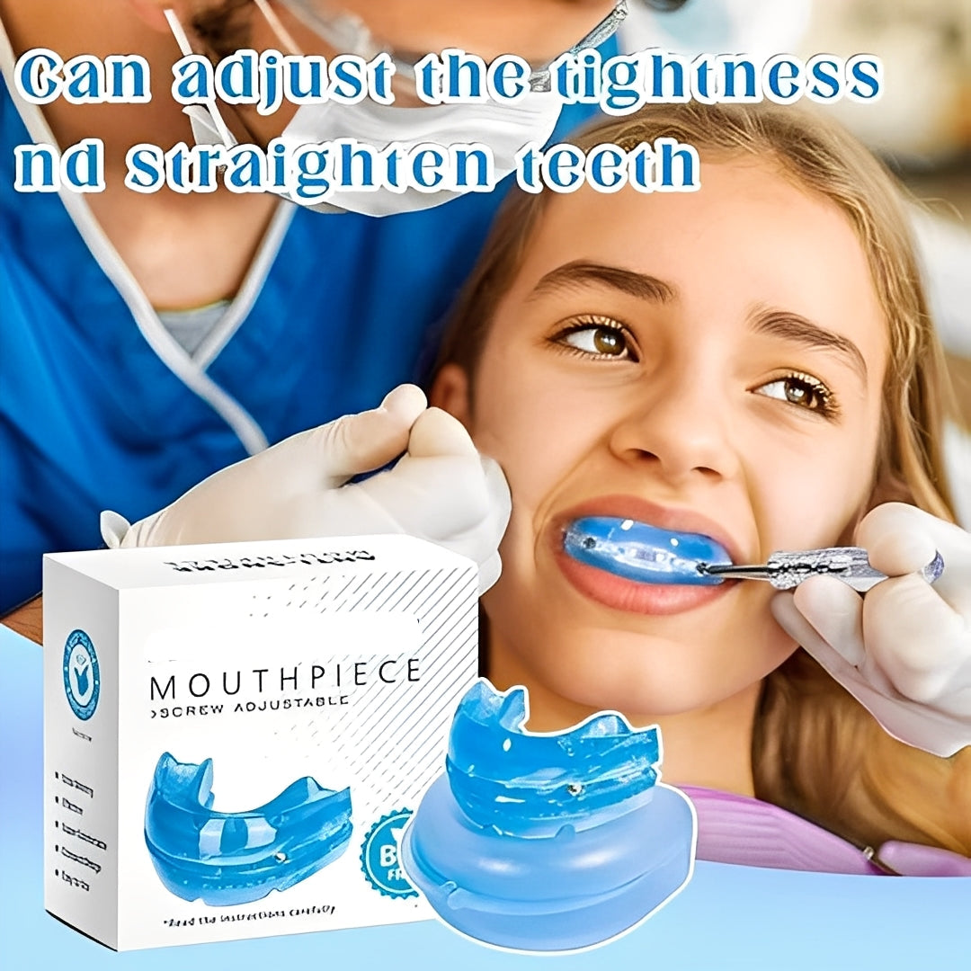Custom-Fit Sleep Mouthpiece with Adjustable Screw Mechanism