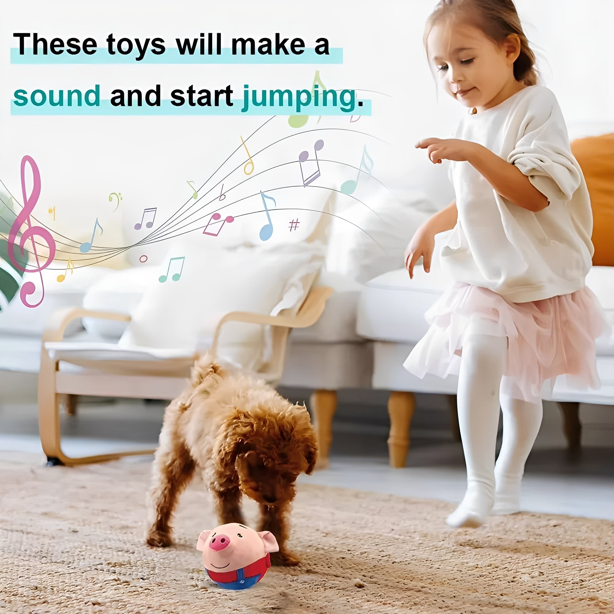Interactive Play Ball with Sound and Motion Activation