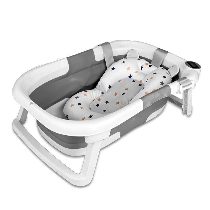 Portable Baby Bath Tub with Safety Temperature Gauge