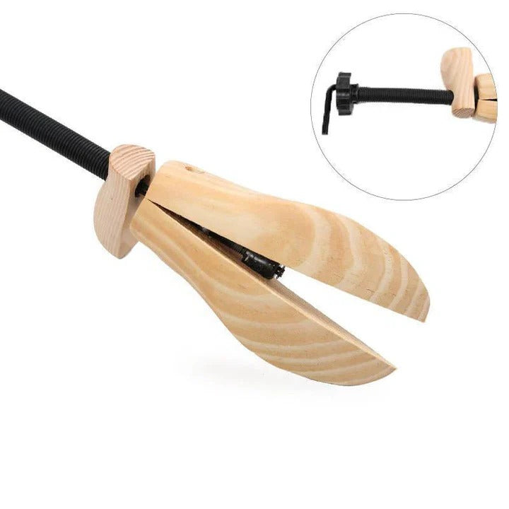 Premium Wooden Shoe Supports with Customizable Fit
