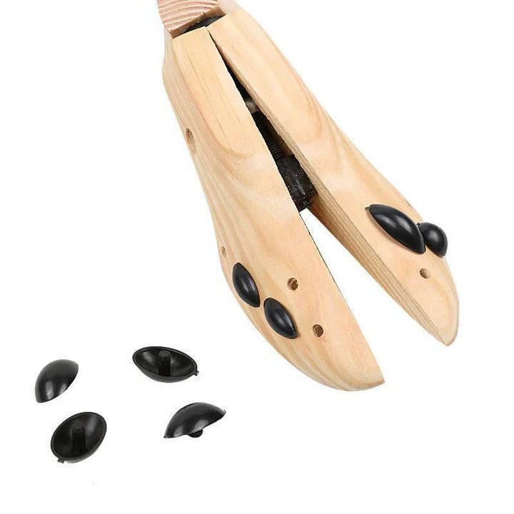 Premium Wooden Shoe Supports with Customizable Fit