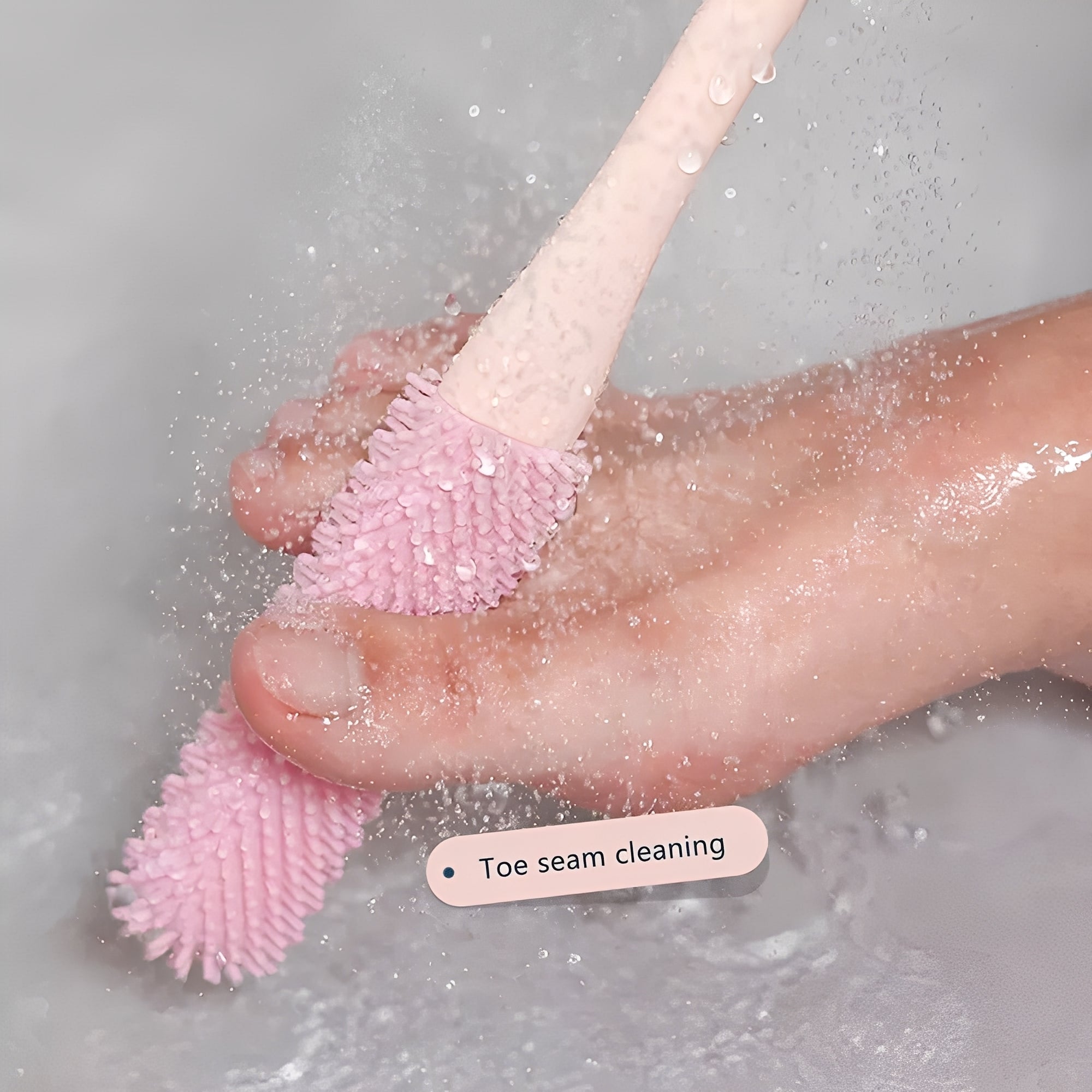 Dual-Head Foot Cleaning Brush Set for Easy Toe Care