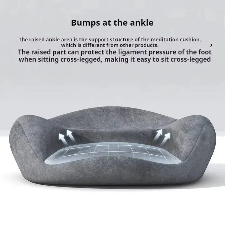 Ergonomic Meditation Pillow with Adaptive Foam Core