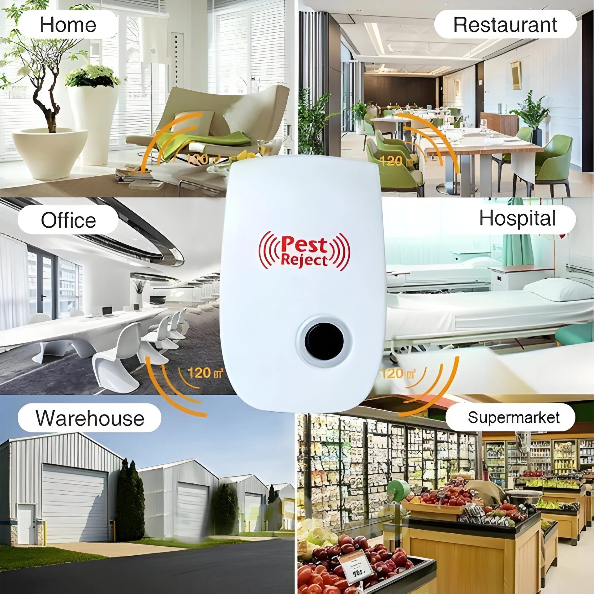 Smart Ultrasonic Pest Repeller for Home and Garden