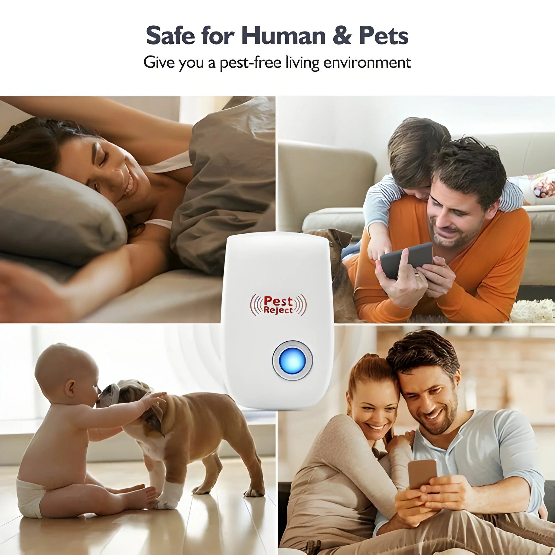 Smart Ultrasonic Pest Repeller for Home and Garden