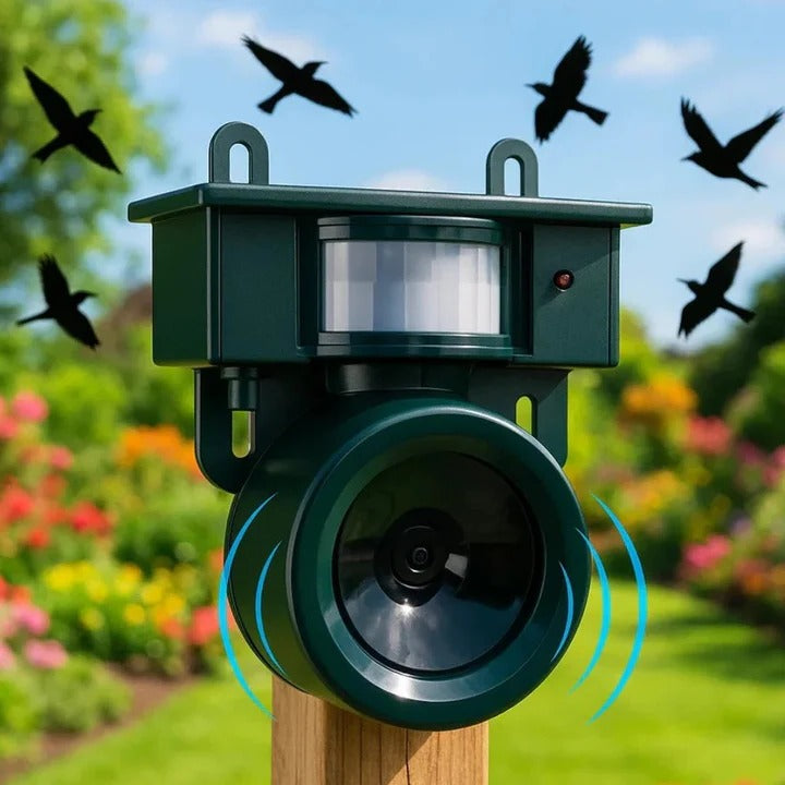 Solar-Powered Animal Repeller with Motion Activation
