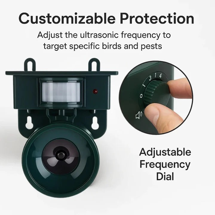 Solar-Powered Animal Repeller with Motion Activation