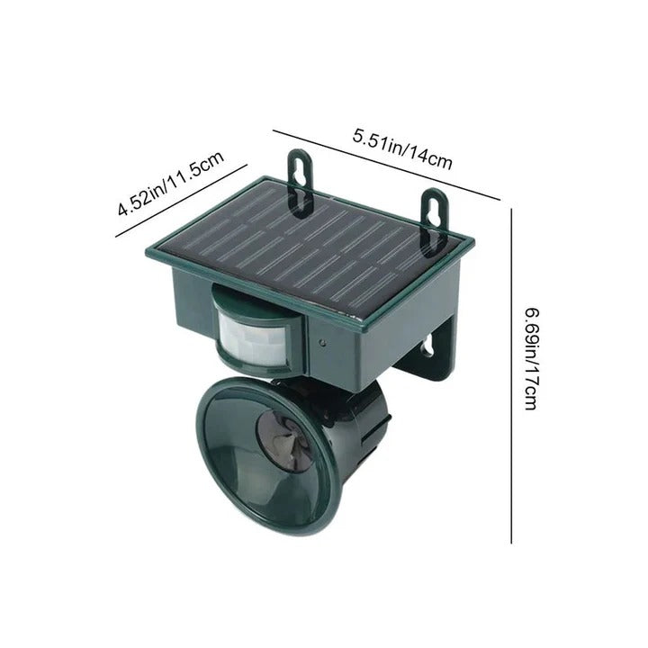 Solar-Powered Animal Repeller with Motion Activation